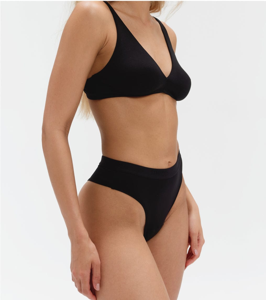 Active High-Rise - Recyceltes Nylon - Schwarz
